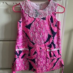 Floral Lilly Pulitzer dress with pineapple.